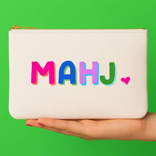 Mahjong Card Bag | Canvas Mahjong Tile Zipper