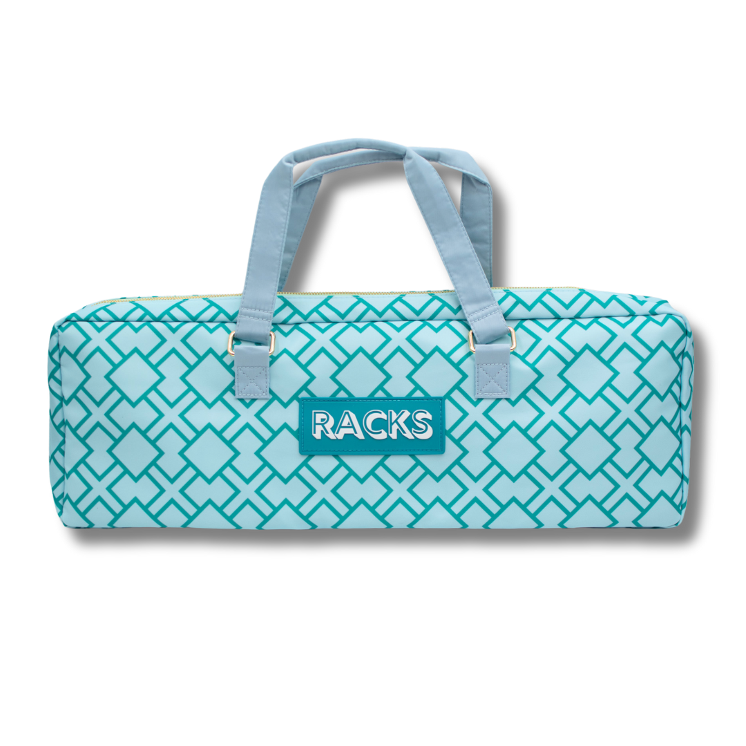 Mahjong Rack Bag  |  Stripes- Pink & Red Rack Bag