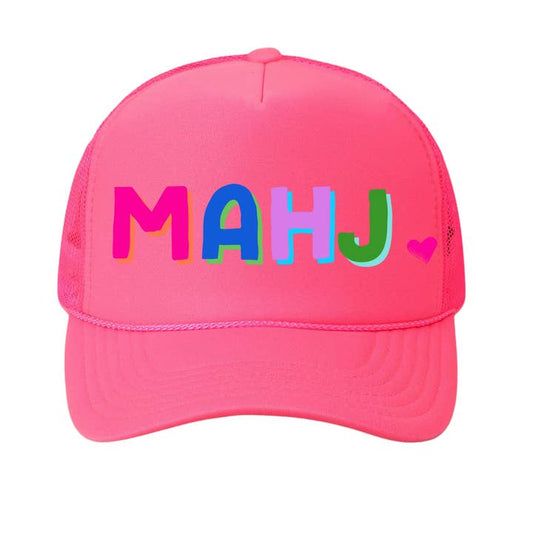 Mahjong Trucker Hat | Pink Mahjong