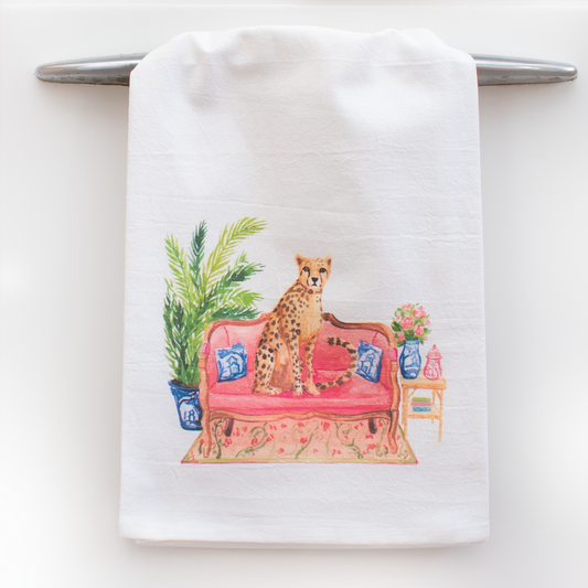 Tea Towel | Fancy Cheetah