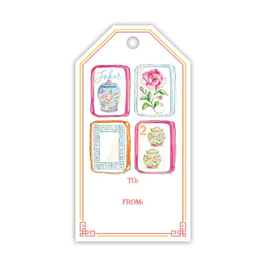 Mahjong Gift Tag | Colorful Mahjong Tiles