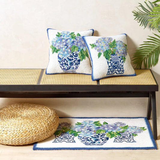 Mahjong Hook Pillow | Rhapsody in Blue