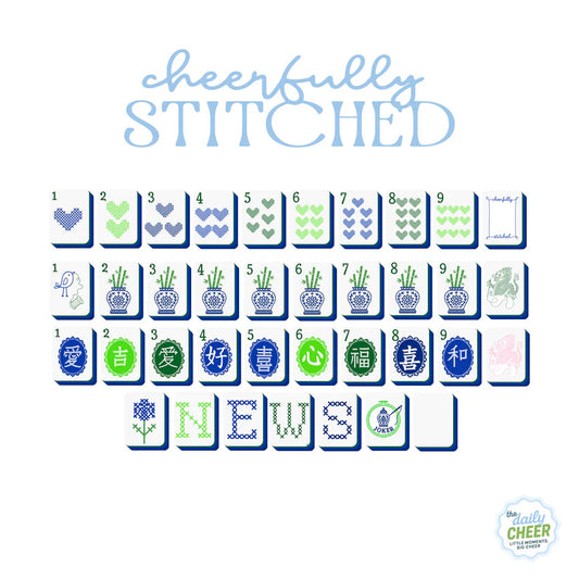 Mahjong Tile Set | 
Cheerfully Stitched