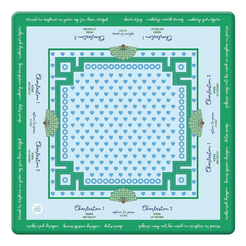 Mahjong Mat | Stitched Hearts