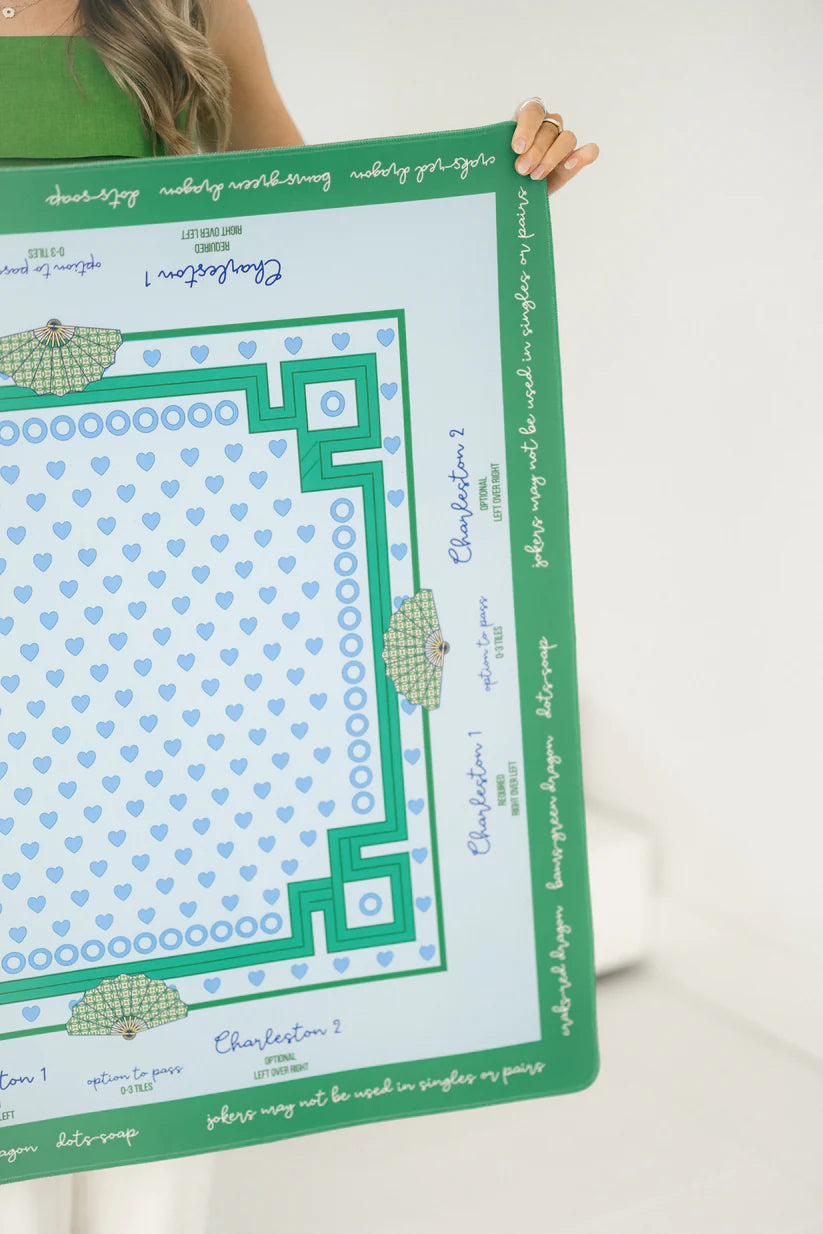 Mahjong Mat | Stitched Hearts