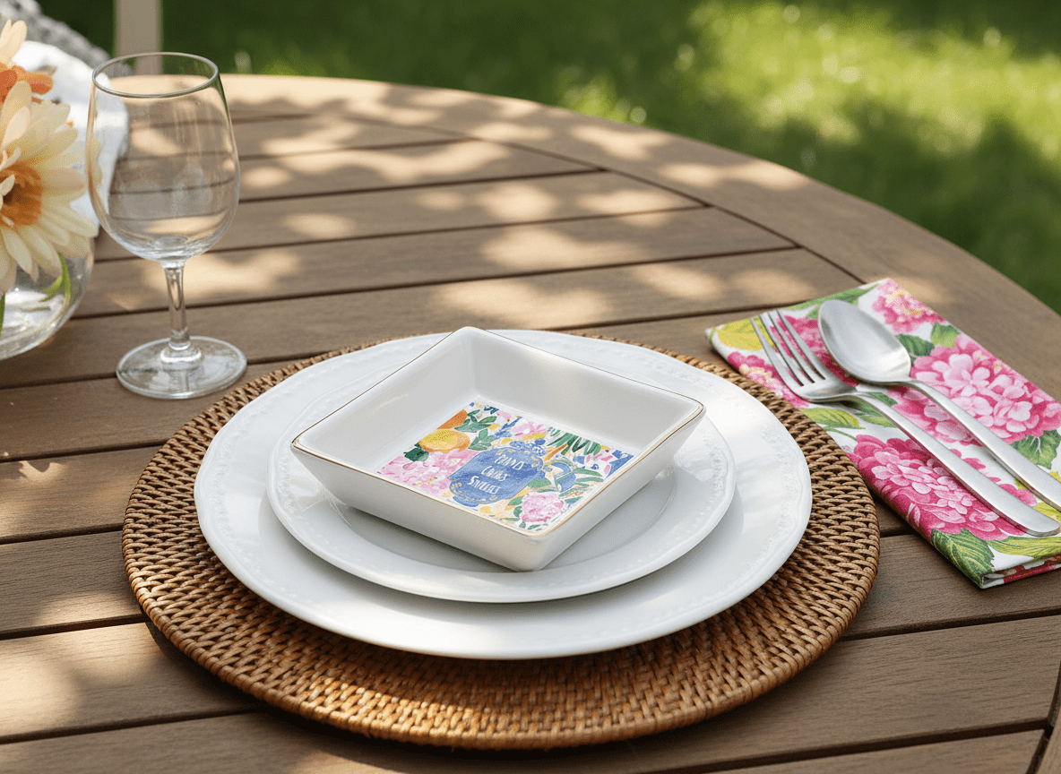 Mahjong Snack Plate Set | Hostess Tabletop