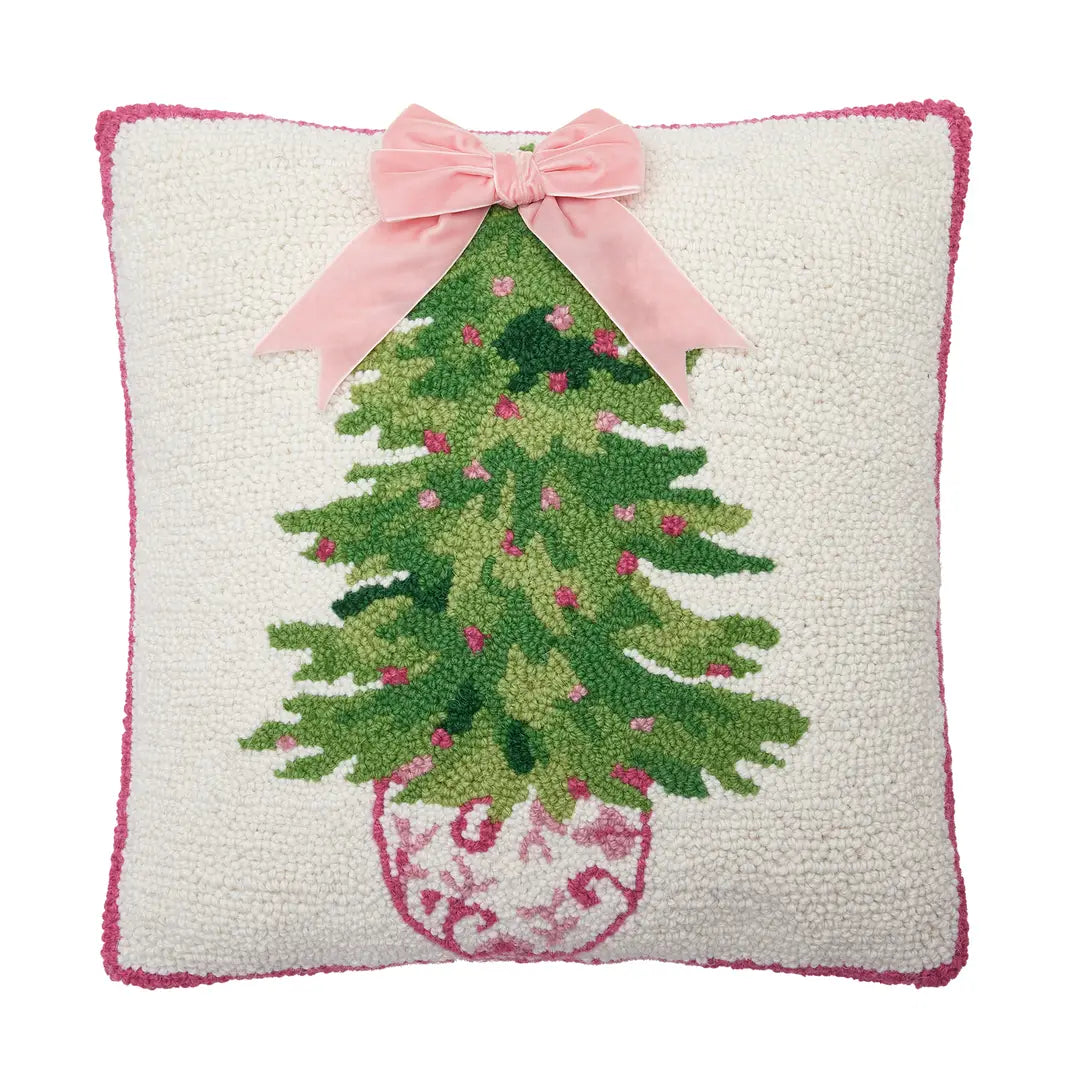 Mahjong Hook Pillow | Chinoiserie Ribbon Tree