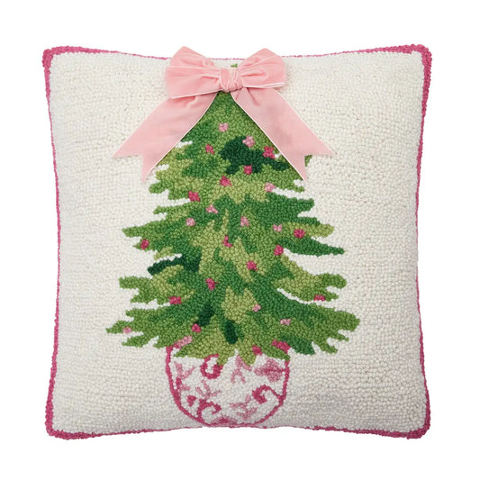 Mahjong Hook Pillow | Chinoiserie Ribbon Tree